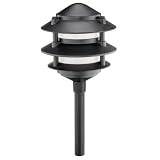 IntermaticCL191MalibuLowVoltagePremiumCastMetalThreeTier11-WattLandscapeLight,Black