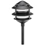 Intermatic CL191 Malibu Low Voltage Premium Cast Metal Three Tier 11-Watt Landscape Light, Black