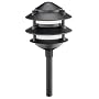 Intermatic CL191 Malibu Low Voltage Premium Cast Metal Three Tier 11-Watt Landscape Light, Black