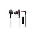 audio-technica iPod/iPhone/iPad専用インナーイヤーヘッドホン ブラックレッド ATH-CKS55i BRD