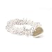 TOC Presents A Scrunchy Bracelet With Flat Heart In Silver Base Metal Please Read Review
