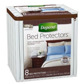 Depend Disposable Bed Pads are a super absorbent bed pad to help you sleep comfortably