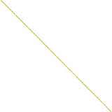 14K Gold .66mm Twisted Box Chain 16