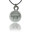 Volleyball Enamel Volleyball Pendant Necklace