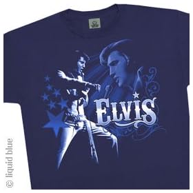 ELVIS PRESLEY T-Shirt - Blue Suede (Navy)