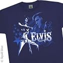 ELVIS PRESLEY T-Shirt - Blue Suede (Navy)