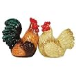 Mwah- Kissing Rooster and Hen Salt and Pepper Shakers