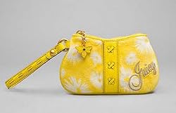 Juicy Couture Bumble Bee Terry Wristlet Case Bag for IPOD Yellow