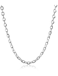 14k Gold Flat Oval Rolo Chain Necklace