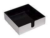 Caspari Lacquer Cocktail Napkin Holder, Silver
