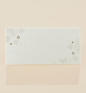 10 Cream & Gold Place Cards