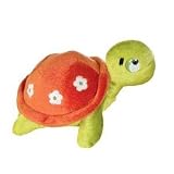 Plush Green Sea Turtle with Orange Shell 8"