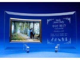 Baby フォトフレーム 横型 【出産・誕生祝】 【名入彫刻】