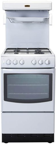 50cm All Gas Cooker c/w 4 Burner Gas Hob White (50HLG_WH)