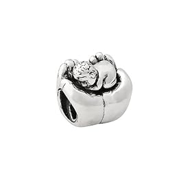 Baby in Hands Charm in Sterling Silver for Reflections, Expression, Kera, Pandora and SilveRado Bracelets & Necklaces