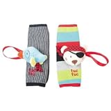 Tuc Tuc Newborn to Toddler Car Seat Harness Pads, Strap Cover Buddies. Pirates Collection.