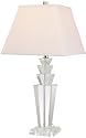 Beautiful Crystal Body Table Lamp w/Fabric Shade