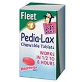 Fleet Pedia Lax Laxative Chewable Tablets, Watermelon - 30 Tablets