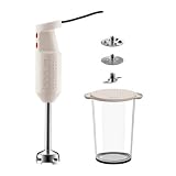 Bodum Bistro Electric Handheld Immersion Stick Blender, White
