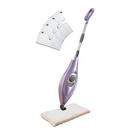 Euro-Pro Shark S3501 Deluxe Steam Pocket Mop Hard Surface Cleaner With 4 BONUS Microfiber Pads