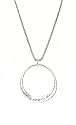 Necklace - N348 - Engraved with the Serenity Prayer ~ God Grant Me, Serenity to Accept the Things I Cannot Change; Courage to Change the Things I Can; and Wisdom to Know the Difference ~ Silver Tone Metal