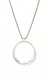 Necklace - N348 - Engraved with the Serenity Prayer ~ God Grant Me, Serenity to Accept the Things I Cannot Change; Courage to Change the Things I Can; and Wisdom to Know the Difference ~ Silver Tone Metal