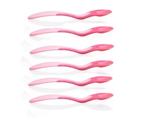 Childrens Toyshop   : Tommee Tippee Weaning Spoons - Pink