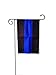 ERT Thin Blue Line American Flag Garden Flag Double Side 12.5x18-Inch Oxford Outdoor lawn decoration