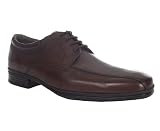 Hush Puppies Mens Tan Leather Austell Lace Up Round Toe Formal Shoes
