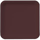 Creative Converting Touch of Color 18 Count Square Paper Dinner Plates, Chocolate Brown