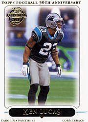 2005 Topps # 220 Ken Lucas Carolina Panthers Football Card