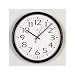 UNIVERSAL OFFICE PRODUCTS Round Wall Clock, 13-1/2in, Black, 1 AA Battery
