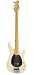 Ernie Ball Music Man Classic Collection Sterling 4 String Bass - Single Humbucker Classic White Finished Birdseye Maple Neck Shell Pickguard