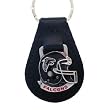 Atlanta Falcons Small Fine Leather/Pewter Key Ring - NFL Football Fan Shop Sports Team Merchandise