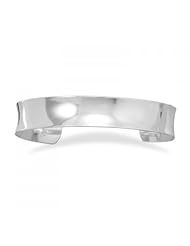 MMA Silver - 12.5mm Polished Concave Cuff Bracelet