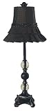 Green and Bronze Skirted Small Lamp Shade