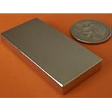 Applied Magnets - 2 Pieces of 2 X 1 x 1/4 Super Strong Rare Earth Neodymium Block Magnets