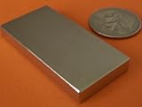 Applied Magnets - 2 Pieces of 2 X 1 x 1/4 Super Strong Rare Earth Neodymium Block Magnets