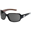 Suncloud Optics Cookie Injected Frames Polarized Sports Sunglasses w/ Free B&F Heart Sticker - Black Backpaint/Gray