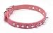Leather Spike Collar Pink 5/8X16