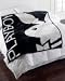 Faux Mink Rabbit Head & Playboy Logo Throw