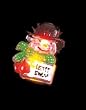 1.5" Christmas Blinking Let It Snow Snowman Lapel Pin