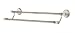 Alexandria SATIN Nickel white DOUBLE TOWEL BAR NEW