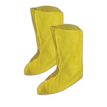 Magid SC1815 EconoWear PVC Disposable Shoe Cover, 12" Length, Yellow (Case of 240 Pairs)