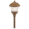 Intermatic CS110TA Malibu Low Voltage 11-Watt Metal Garden Light, Architectural Bronze with Frosted Glass Globe