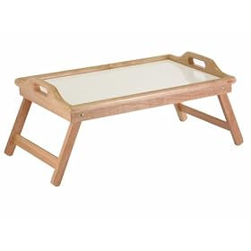 Winsome 98122 Bed Tray with Handle - Natural White Top by Canon