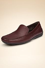 Collezione Leather Round Toe Driving Shoes