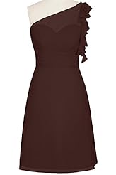 Chiffon One Shoulder Bridesmaid Dress/Prom Dress 