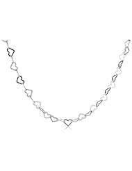 VINANI brand Germany 925 Sterling Silver Heart Necklace shiny Chain KCH