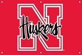 Nebraska Cornhuskers Indoor/Outdoor Fan Banner 3 ft x 2 ft NCAA College Athletics Fan Shop Sports Team Merchandise